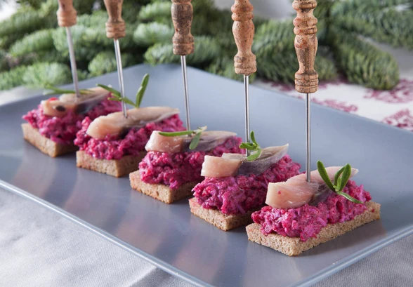 Рецепт «Селедка под&nbsp;шубой в&nbsp;виде закуски»