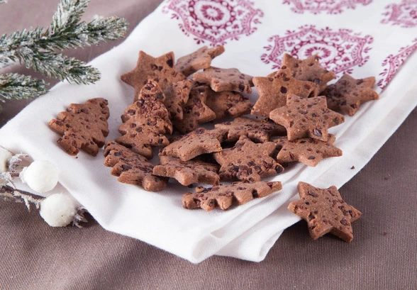 Рецепт «Шоколадное печенье с&nbsp;какао-крупкой»