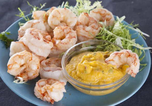 Рецепт «Аргентинские креветки с&nbsp;соусом из&nbsp;манго»