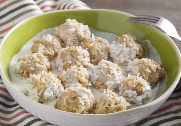 Рецепт «Ежики с&nbsp;тыквой из&nbsp;телячьего фарша»