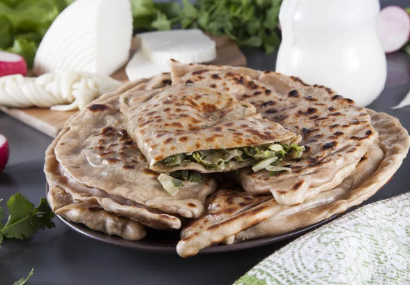 Рецепт «Кутабы с&nbsp;зеленью из&nbsp;цельнозерновой муки»