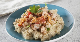 Киноа с&nbsp;креветками
