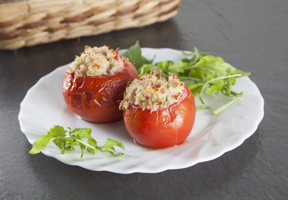 Рецепт «Помидоры, фаршированные треской и&nbsp;киноа»