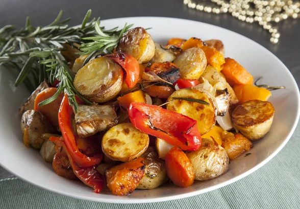 Рецепт «Печеные овощи с&nbsp;пряными травами»