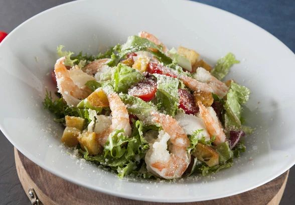 Рецепт «Домашний Цезарь с&nbsp;креветками»
