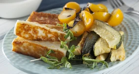 Жареный сыр с&nbsp;цукини