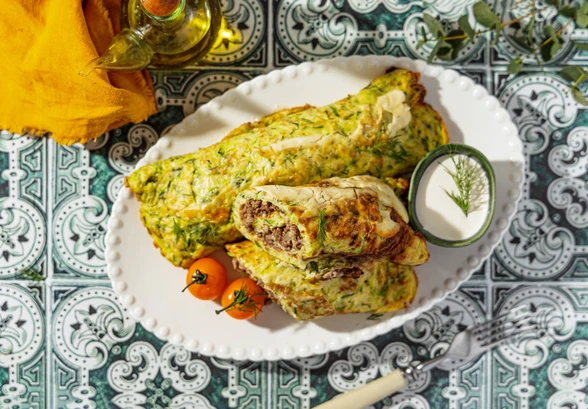 Рецепт «Бризоль из&nbsp;кабачков с&nbsp;фаршем»