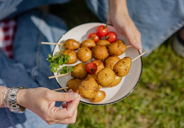 Рецепт «Картофель на&nbsp;шпажке»