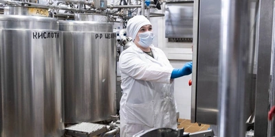 Приготовленная смесь подаётся на&nbsp;пастеризацию. Происходит тепловая обработка смеси при&nbsp;температуре 80–85 градусов