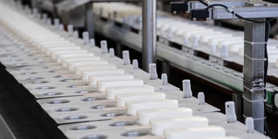 Эскимо укладывается на&nbsp;нержавеющие пластины, которые конвейер отправляет в&nbsp;камеру быстрого замораживания