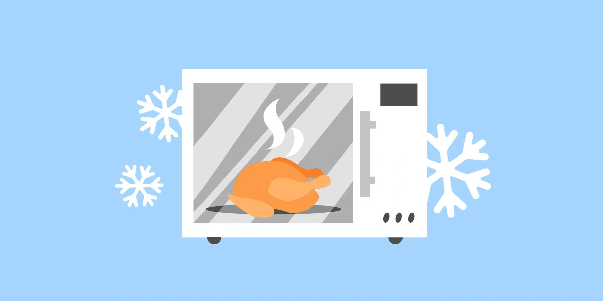 Как размораживать продукты в&nbsp;микроволновке