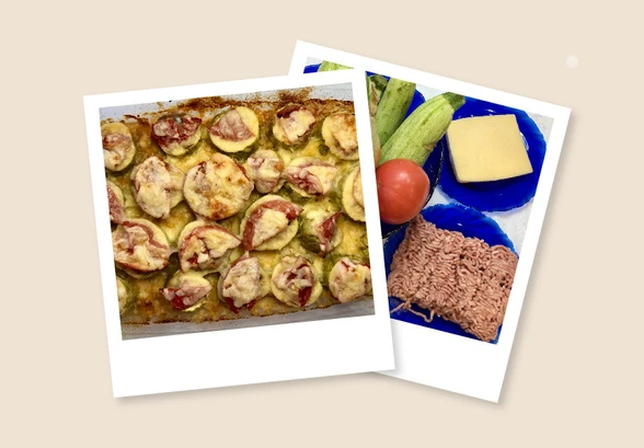 Рецепт «Кабачковые кольца с&nbsp;мясным фаршем»