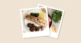 Форель, фаршированная шпинатом, фетой и&nbsp;козьим сыром