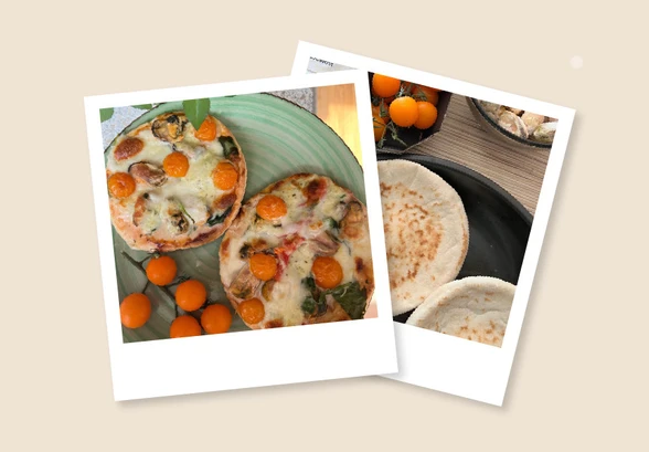 Рецепт «Пицца на&nbsp;пите с&nbsp;мидиями»