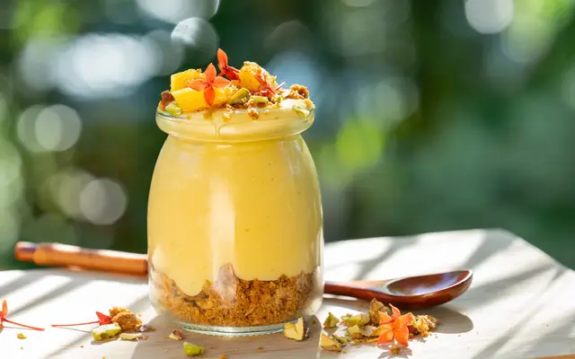 Манго ласси чизкейк