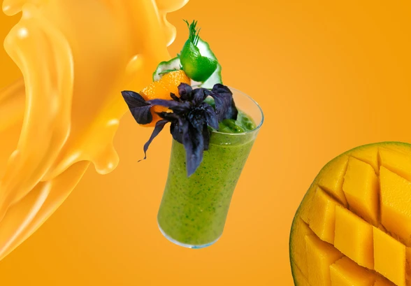 Рецепт «Согревающий смузи с&nbsp;манго и&nbsp;имбирём»