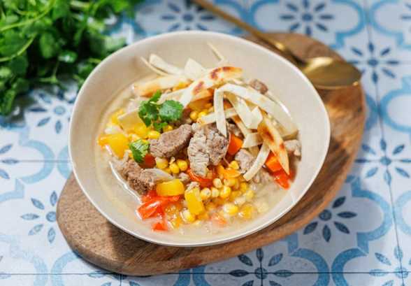 Рецепт «Посоле — кукурузный суп со свининой»