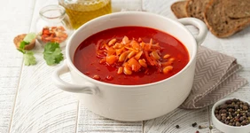 Постный борщ с&nbsp;фасолью