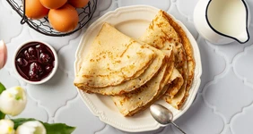 Блины с&nbsp;манкой